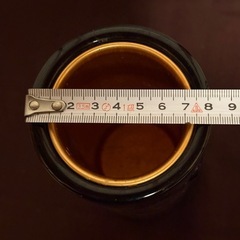 アンティーク花瓶⑥  輪島塗 花器 黒　鶴の画像