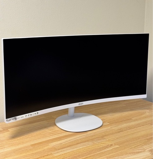 美品】MSI PRO MP341CQW ウルトラワイドモニター ホワイト 34インチ