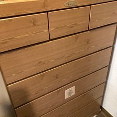 【美品】木製タンスの画像
