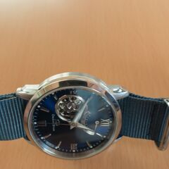 【腕時計】オリエント ORIENTSTAR オリエントスター セミスケルトン 機械式 自動巻(手巻付) ミッドナイトブルー WZ0231DA メンズの画像