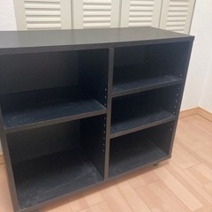 キャスター付き収納棚2つセット　カラーボックスの画像