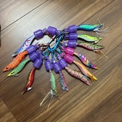 エギ20個　フォルダーカラビナ付きの画像
