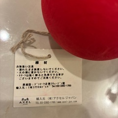 デンマーク製 木製リンゴのオブジェの画像