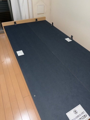 ニトリ　跳ね上げ式シングルベッドフレーム（1/12まで）　横開き深型