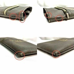 〈無料〉【訳あり・リメイク用】レザー調ポーチ 化粧ポーチの画像