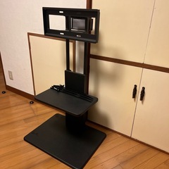 ニトリ スイング式テレビ台（ブラック）の画像