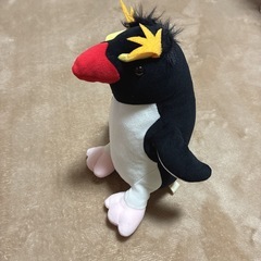 やわらかペンギン イワトビペンギン ぬいぐるみ 約21cm 美品 定価2600円の画像