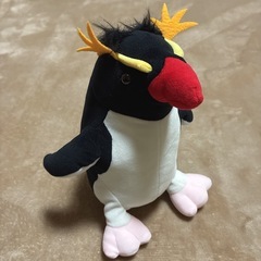 やわらかペンギン イワトビペンギン ぬいぐるみ 約21cm 美品 定価2600円の画像