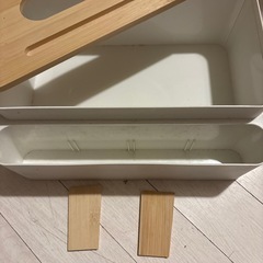 ティッシュボックス スマホ置き 小物入れの画像