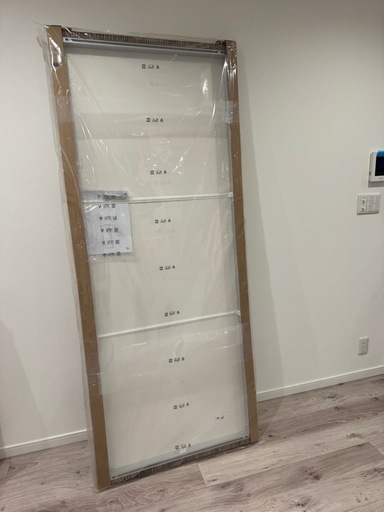 未使用】IKEA HOVET ホーヴェット 全身鏡アルミフレーム 大型ミラー