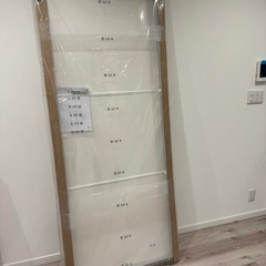 【未使用】IKEA HOVET ホーヴェット 全身鏡アルミフレーム 大型ミラーの画像