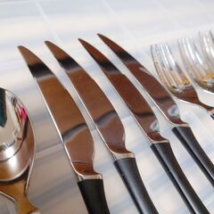 15本　カトラリーセット　スプーン　ナイフ　フォーク　まとめ買いの画像