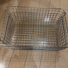 無印良品　ステンレスワイヤーバスケットの画像