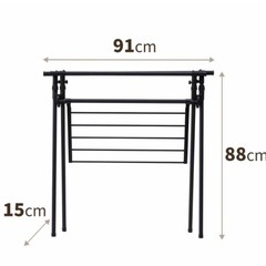 伸縮　室内物干し　折りたたみの画像