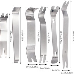 内張りはがし 6点セット 車 工具　内装　リベット　クリップはがしの画像