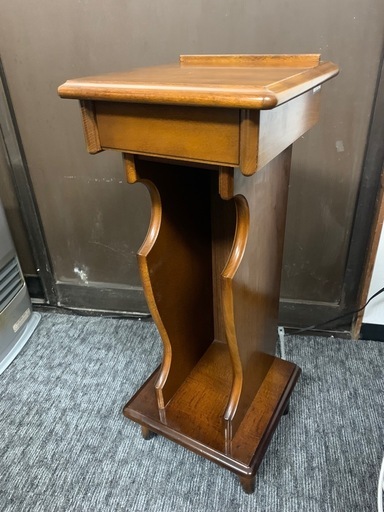 カリモク コロニアル テレフォンラック 花台 電話台 ビンテージ