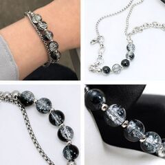 メンズꕤレディース/ ビーズ チェーン ブレスレット(新品）の画像