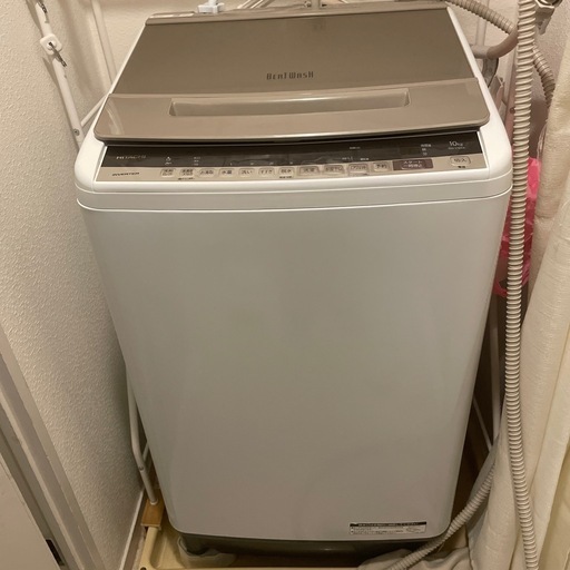 （お話中
）日立ビートウォッシュ縦型10キロ　インバータ　２０１９年製　　標準使用期間７年 