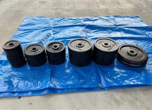 ファッション 【引き取り限定】ホームジム筋トレ器具一式セット