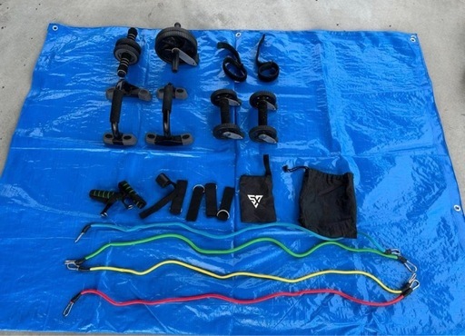 ファッション 【引き取り限定】ホームジム筋トレ器具一式セット