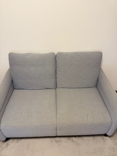 ＊歴1年未満IKEA　2〜3名掛けソファ、グレー