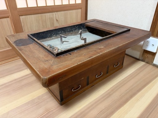 木製 火鉢（引き出し収納あり）｜古民家・和室インテリアに (トモヤ