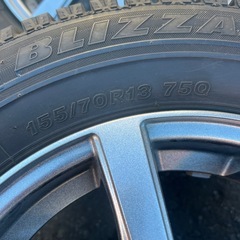 155/70R13 ブリヂストンGZ アルミホイール セット！ 中古