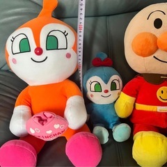 アンパンマン　ぬいぐるみセットの画像
