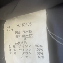 ダウンベスト　メンズ　Mの画像