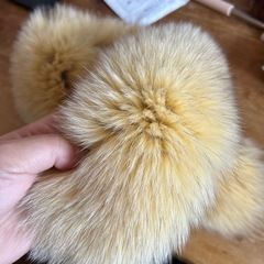 ᖴO᙭ファー・キツネの毛・マフラー・美品の画像