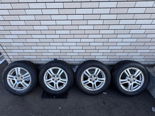 スタッドレス スパイクタイヤ 社外ホイール付き 195/65R15 100／5穴 15インチ　