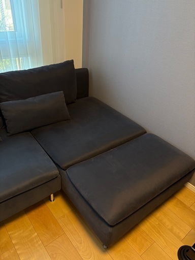 美品】IKEA ソーデルハムン 4人掛けソファ（3人掛け＋寝椅子