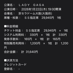 ＬＡＤＹ　ＧＡＧＡ  大阪公演　1/22の画像