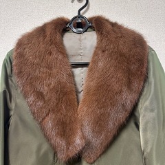 UNITED ARROWS オリーブグリーン ダブルブレスト モッズコート　S 激安の画像