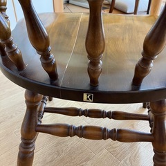 1月16日に破棄します【座面割れてます】飛騨　キツツキチェア1脚の画像