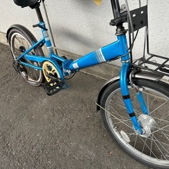 １１J25　　折り畳み自転車２０サイズ　６段変速オートライト付き　★自転車専門店の中古車です★　【消費税込み・防犯登録６００円込みの画像