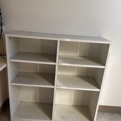 白 収納棚／カラーボックス風／直接受け取り限定の画像