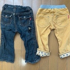 ミキハウス　ダブルB 90サイズ　ズボン2本セットの画像