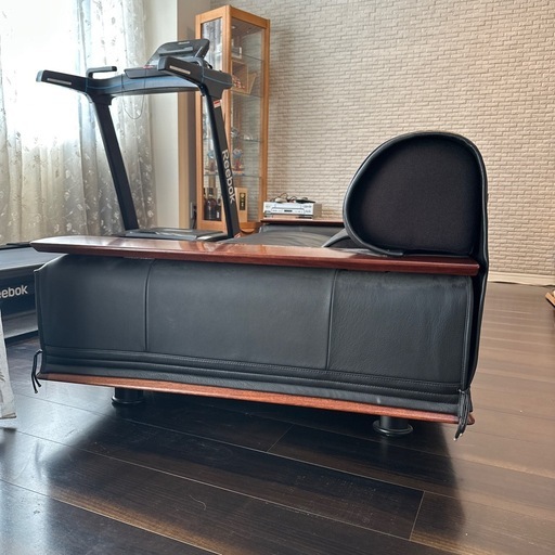 カリモク ウォールナット 本革 3人掛けソファZE9123BR （定価893,200円⇨126,156円）