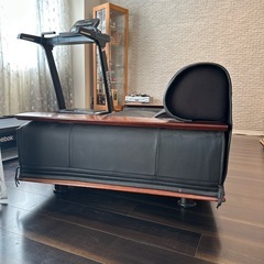 カリモク ウォールナット 本革 3人掛けソファZE9123BR （定価893,200円⇨157,696円）の画像