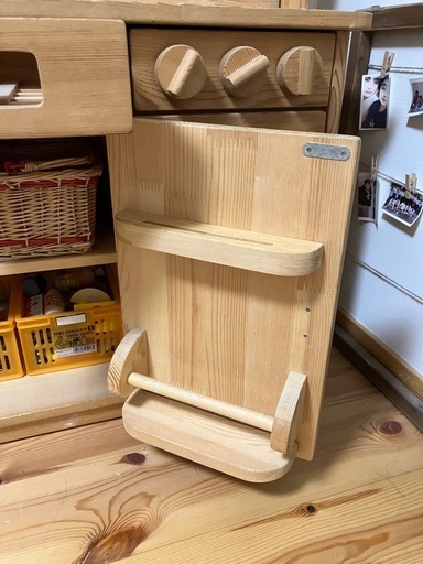 【引取限定】パイン材 おままごと　キッチン