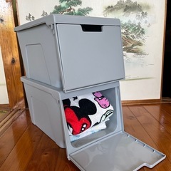 収納ケース2つセット　タオル収納