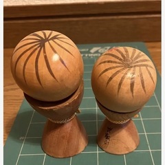 比叡山夫婦こけし　昭和レトロの画像