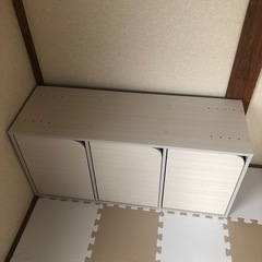 扉付き3段Box3セット‼️横置き‼️の画像