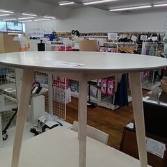 ★リユースのサカイ水戸店★  ダイニングセット２人掛け オフホワ...