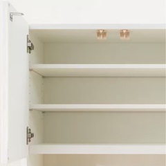 【無料】カップボード　ホワイト/白　高級感　ソレル100KBWH　　ニトリの画像