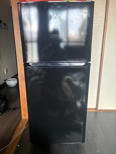 Haier JR-N121A 冷蔵庫 黒 2016年製 1人暮らし