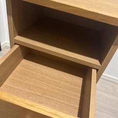 【決まりました】ニトリ　サイドテーブル　引き出し　　の画像