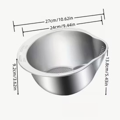 米研ぎボウルアルミ製　新品未使用