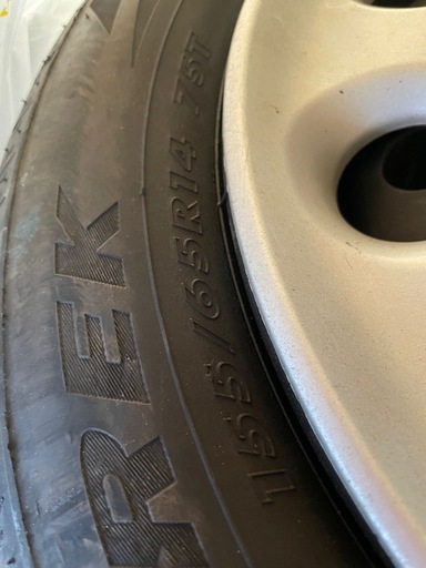 ミラココア 夏タイヤ 純正ホイール 4本セット 155/65R14 14インチ ダイハツ